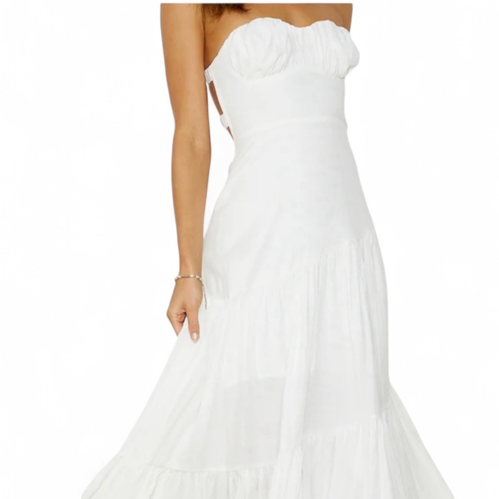 Hello Molly Summer Girl Maxi Dress in white size XL NWT - Picture 3 of 7